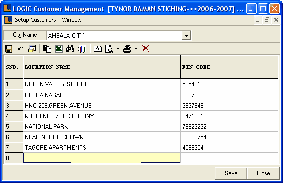 SetupLocations