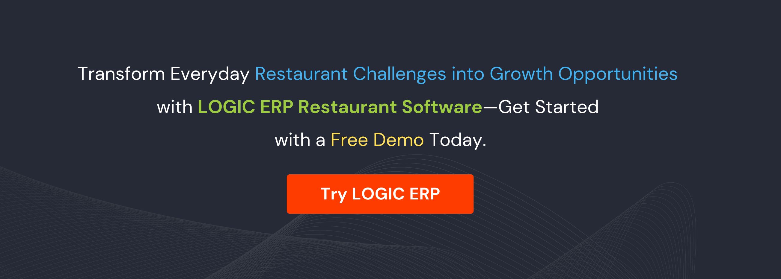 Book a Free Demo of LOGIC ERP Restaurant Software Now!