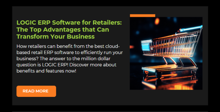 LOGIC ERP Software for Retailers: The Top Advantages that Can Transform Your Business