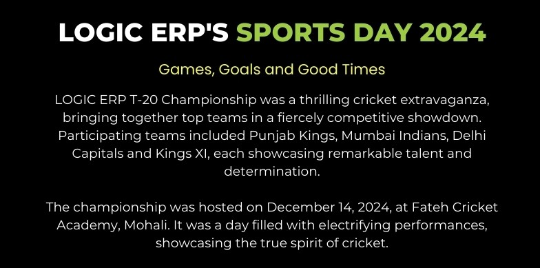 LOGIC ERP's Sports Day 2024