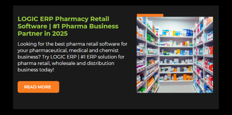 LOGIC ERP Pharmacy Retail Software | #1 Pharma Business Partner in 2025