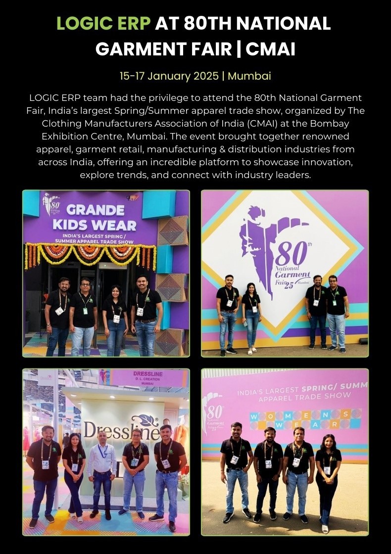 LOGIC ERP team at 80th National Garment Fair | CMAI | Bengaluru