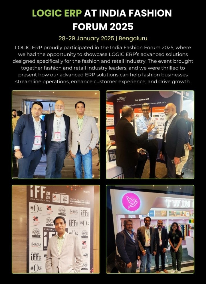 LOGIC ERP Team at India Fashion Forum (IFF) 2025