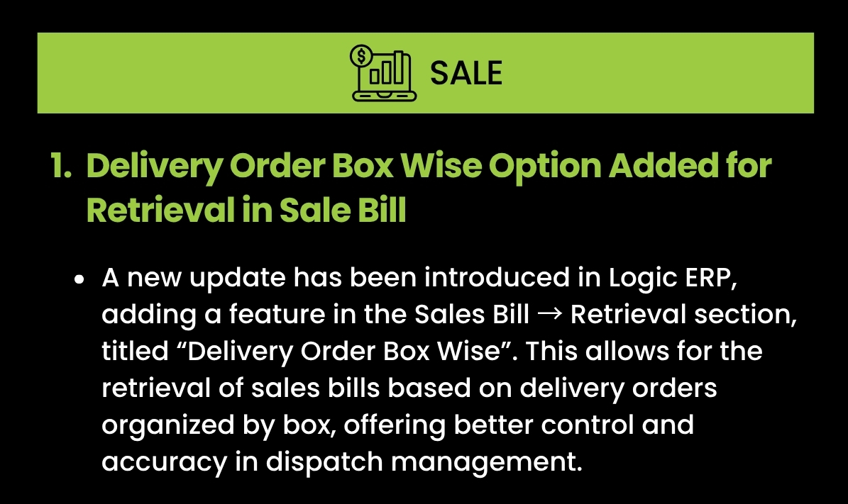 LOGIC ERP Release Notes | May 2025 