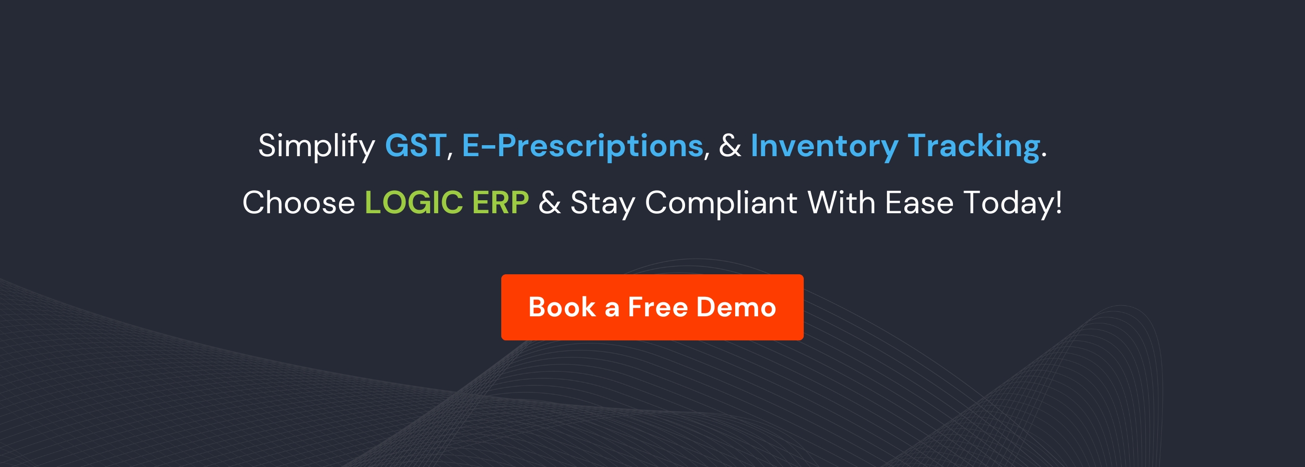 Book Demo of LOGIC ERP Pharmacy Software Now!