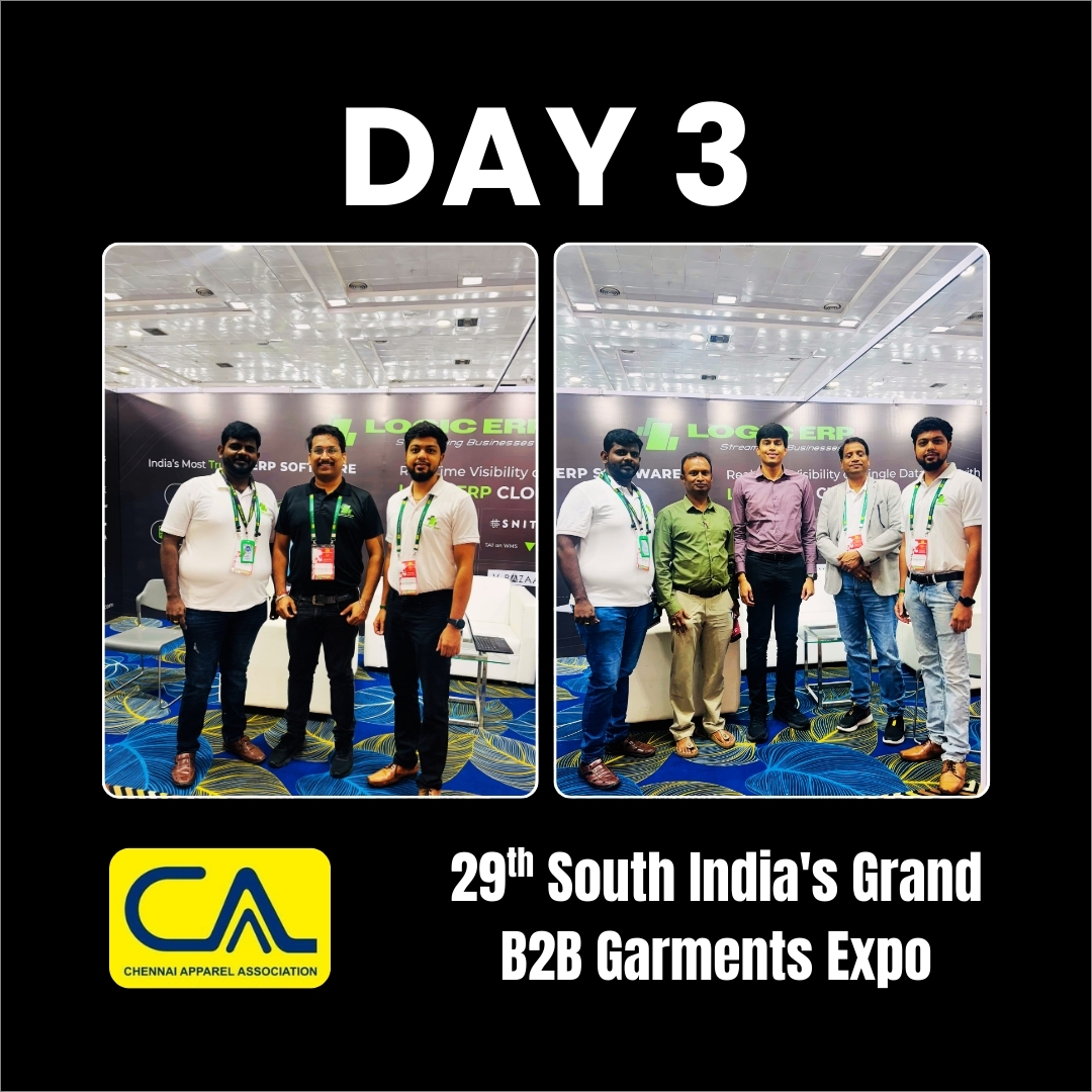 LOGIC ERP at CAA Chennai Apparels Association ??????? ???? ???? | ??? ?
