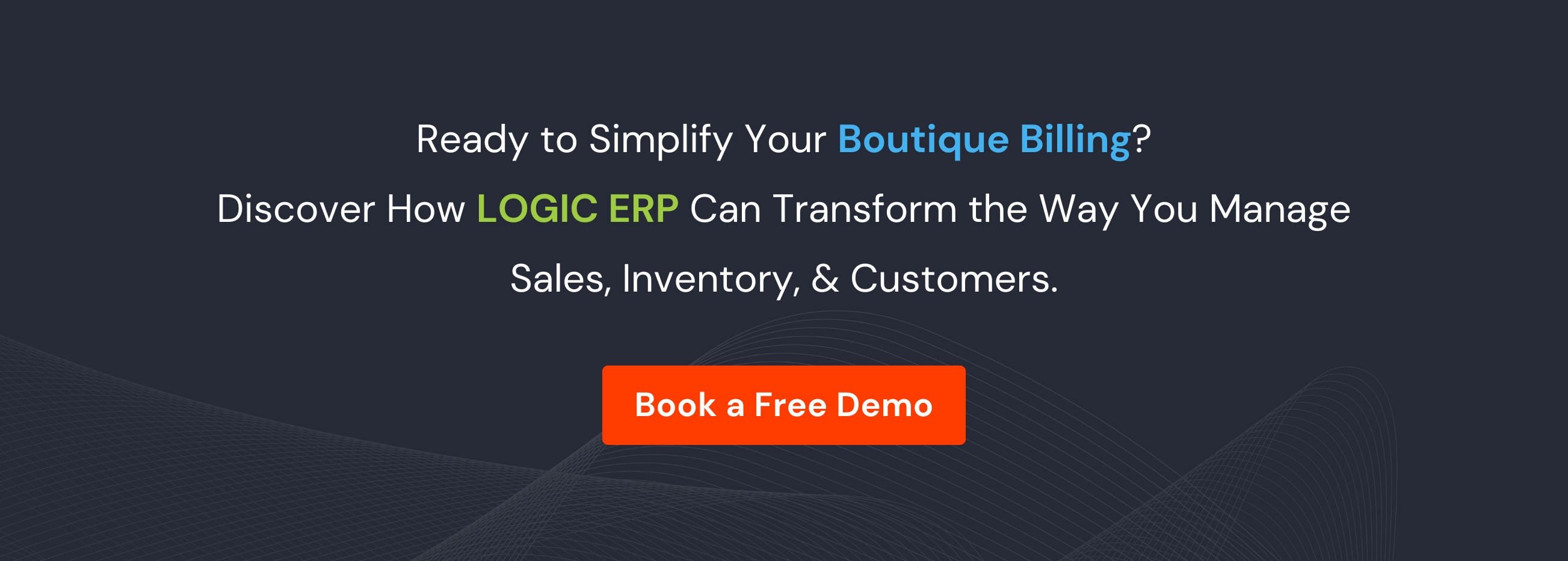 Book Demo of LOGIC ERP Boutique Billing Software Now!